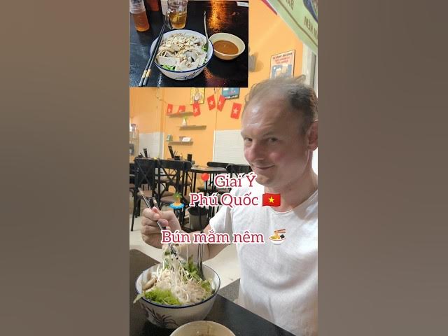 Video thumbnail for Bun Mam Nem in Phu Quoc – Hidden Hue Flavors 🌿🍜✨