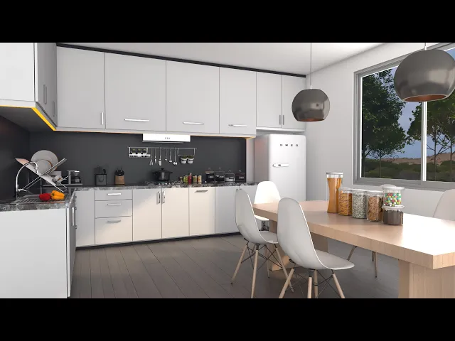Video thumbnail for como hacer UN RENDER INTERIOR DE UNA COCINA | Vray Next Sketchup #06