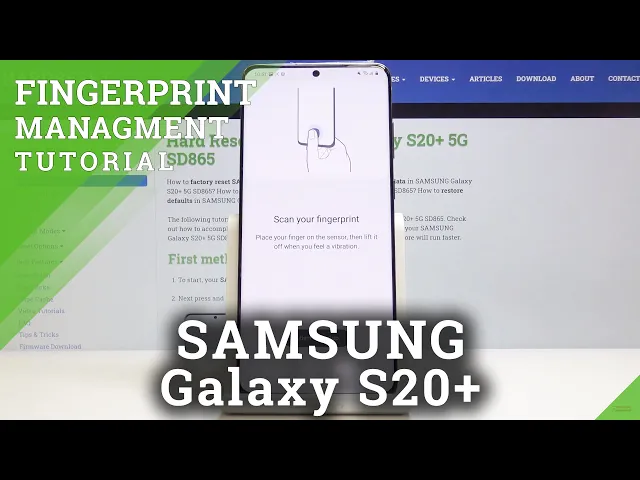 Video thumbnail for How to Add Fingerprint in SAMSUNG Galaxy S20+ - Fingerprint Lock Screen