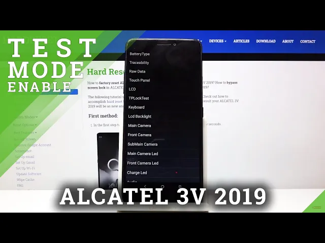 Video thumbnail for How to Enter Test Mode in ALCATEL 3V 2019 – Test Your Device