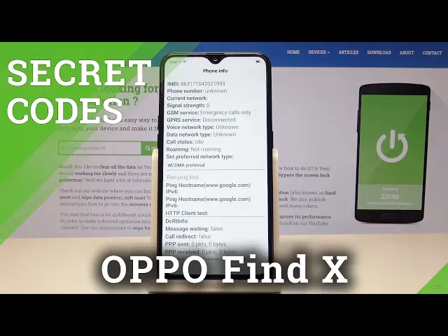 Video thumbnail for Secret Codes OPPO Find X - Device Test / Hidden Mode