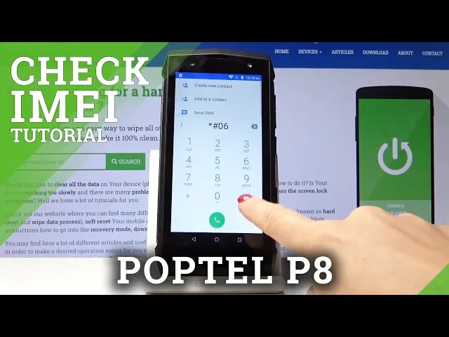 Video thumbnail for How to Check IMEI in Poptel P8 - Find IMEI & Serial Number