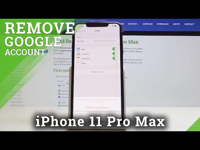 Video thumbnail for How to Remove Google Account in iPhone 11 Pro Max - Erase Google User