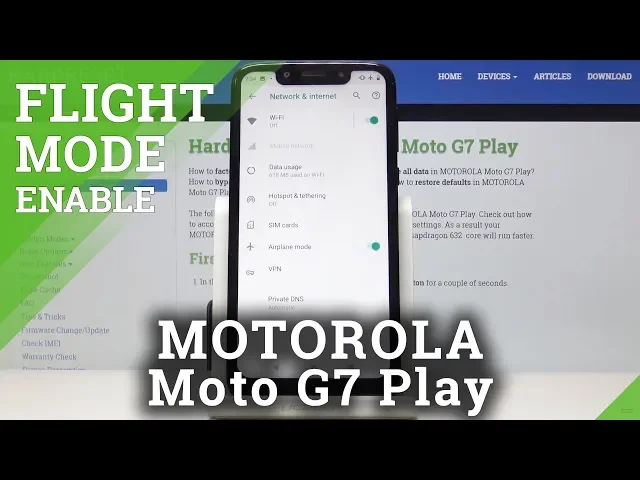Video thumbnail for How to Use Flight Mode in Motorola Moto G7 Play - Enable Airplane Mode