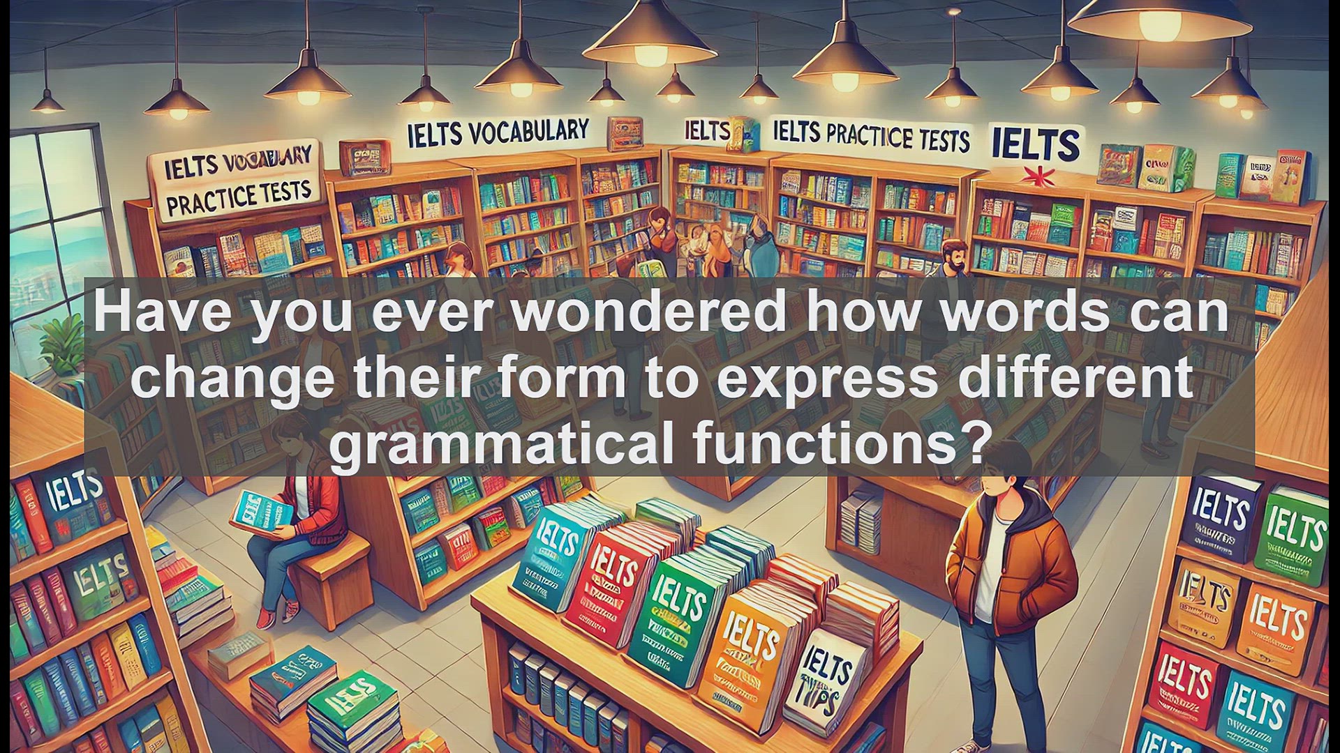 'Video thumbnail for 5000 Must Know IELTS 8.0 Vocabulary - Flection: How Words Change Form in Language'