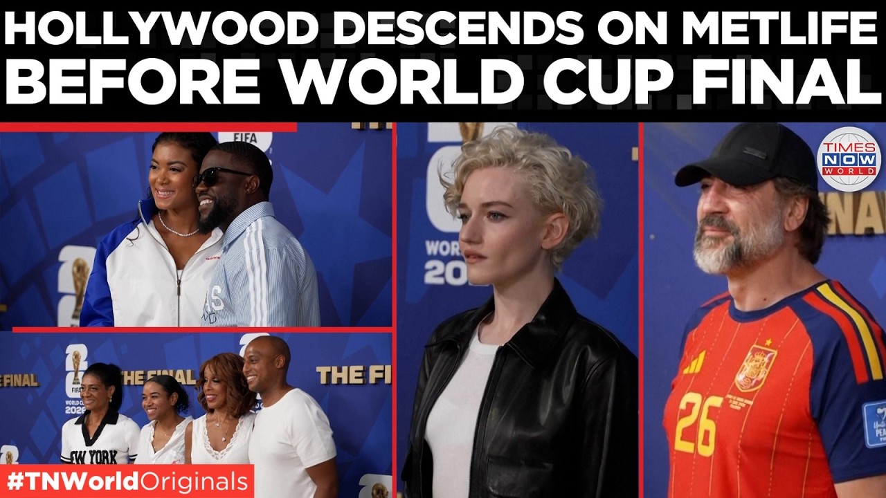 Video thumbnail for WATCH: Stars Pose On Gold Carpet Before World Cup Final | World Cup Final 2026 | Times Now World