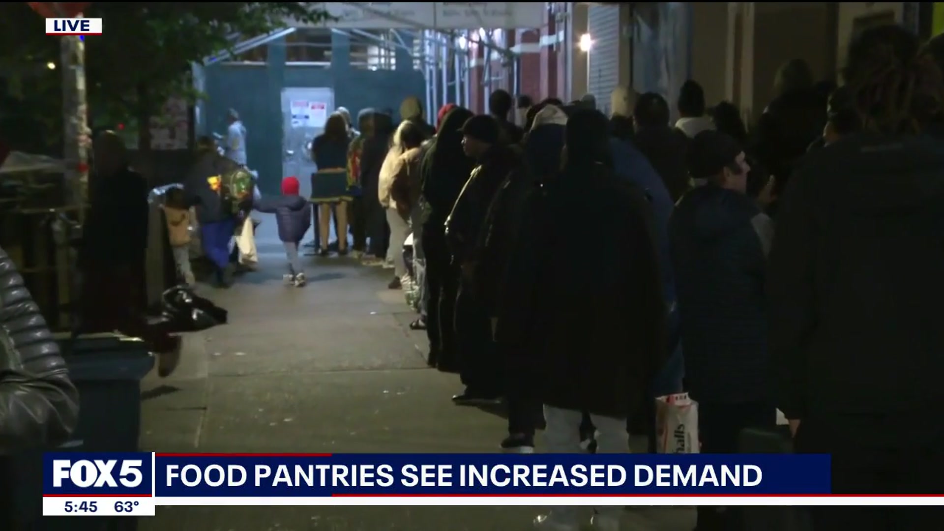 'Video thumbnail for NYC food pantries seeing increased demand amidst gov. shutdown'