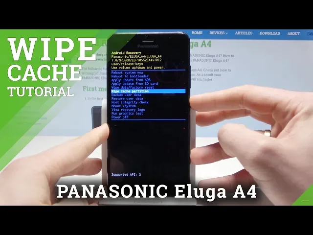 Video thumbnail for WIPE Cache Partition in PANASONIC Eluga A4 - Delete Temporary Cache Files