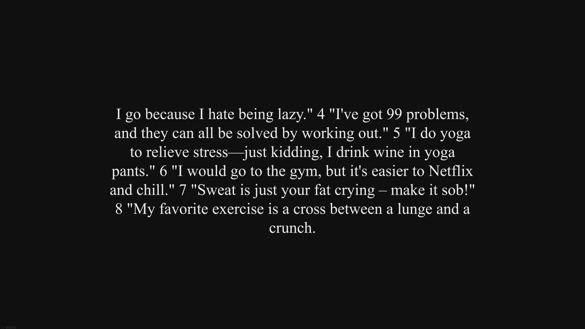 'Video thumbnail for The Top 10 Funny Fitness Quotes for a Healthy Chuckle"'