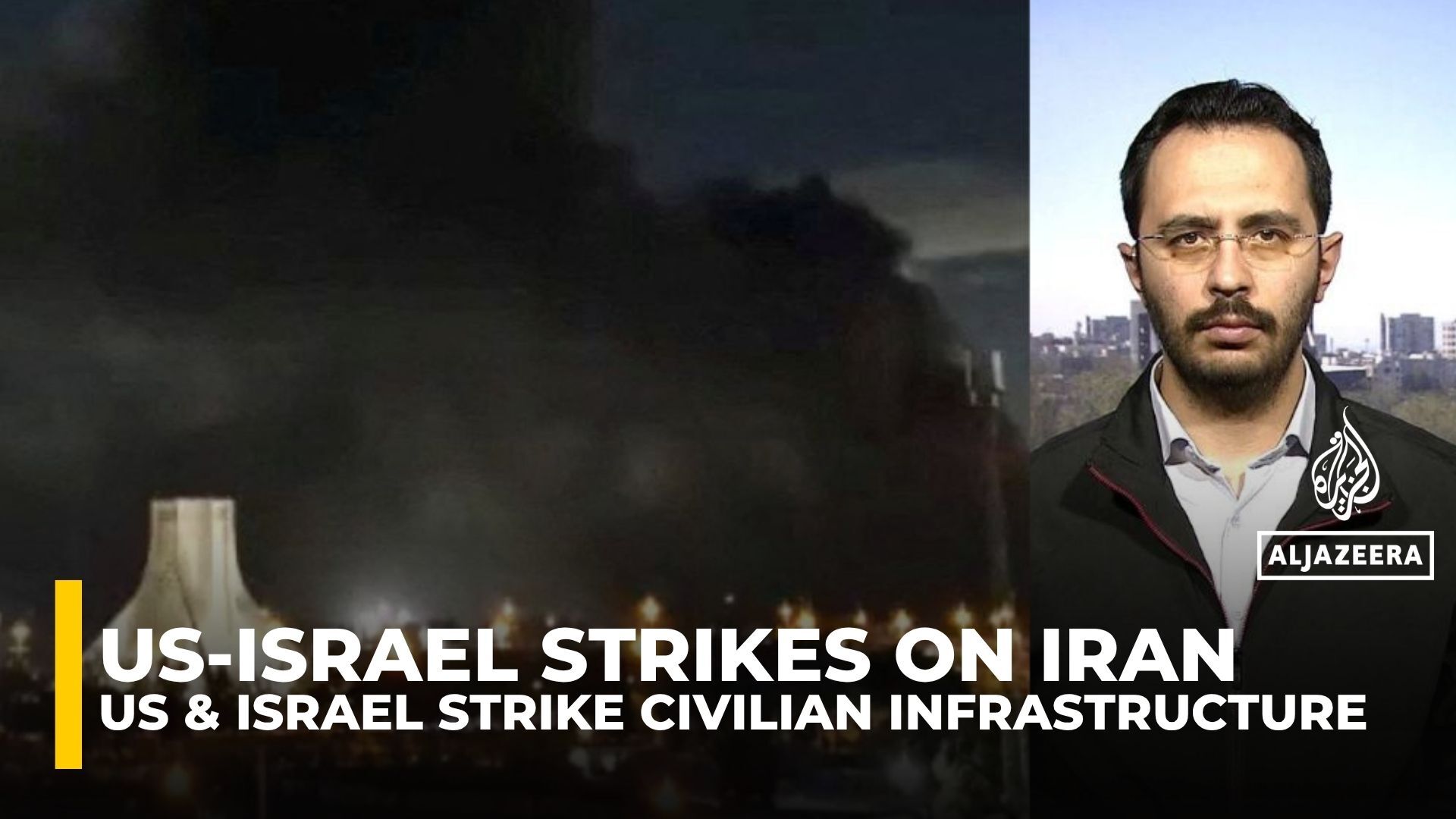Video thumbnail for Tehran hit by US-Israeli strikes as Iran warns of retaliation and fears grow of wider attacks