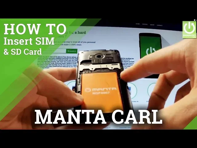 Video thumbnail for Insert SIM & SD Card in MANTA MSP4007 Carl - SIM Card in Manta