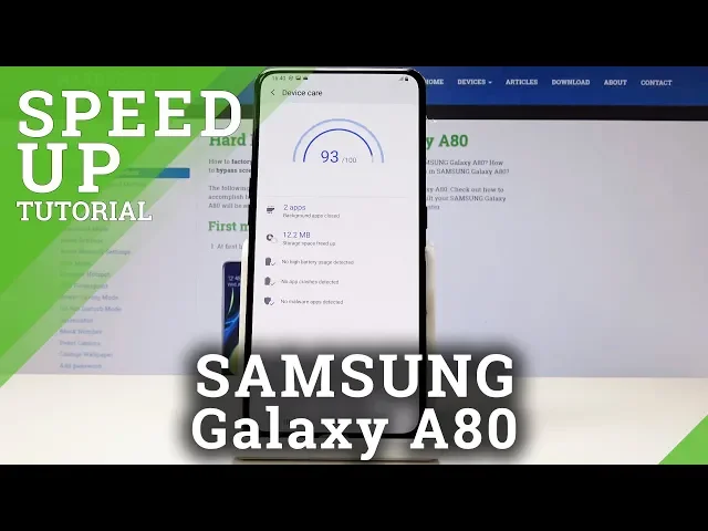 Video thumbnail for How to Speed Up SAMSUNG Galaxy A80 - Optimization Process