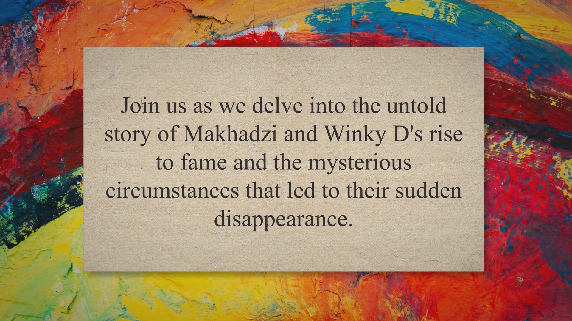 Video thumbnail for Vanished Voices: The Untold Story of Makhadzi and Winky D's Disappearance and Triumphant Return