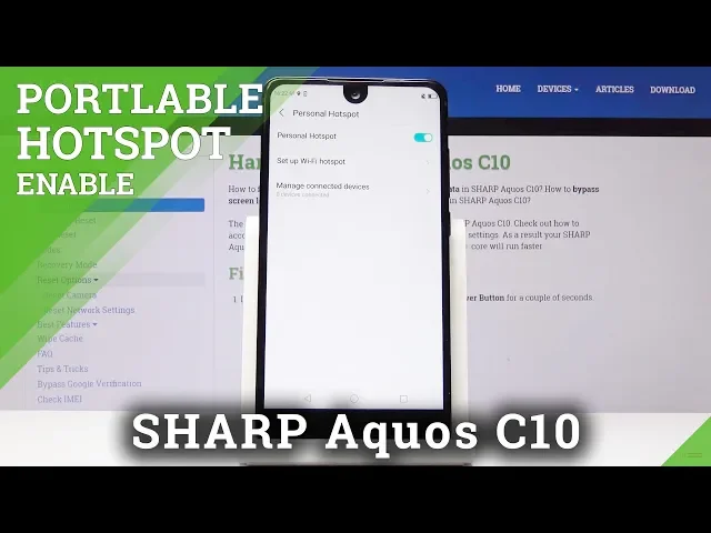 Video thumbnail for How to Set Up Portable Hotspot in SHARP C10 - Share Network / Mobile Router