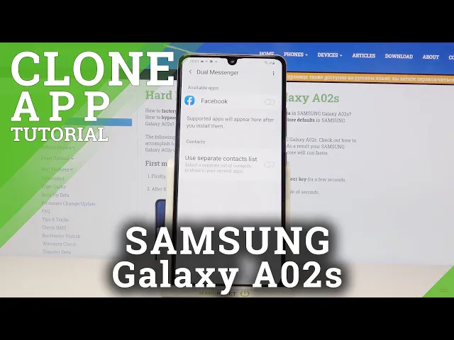 Video thumbnail for Samsung Galaxy A02s - How to Use Dual Messenger Apps?