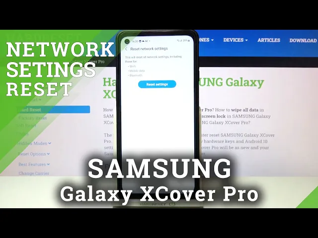 Video thumbnail for How to Bring Back Network Defaults in Samsung Galaxy XCover Pro - Reset Network Settings