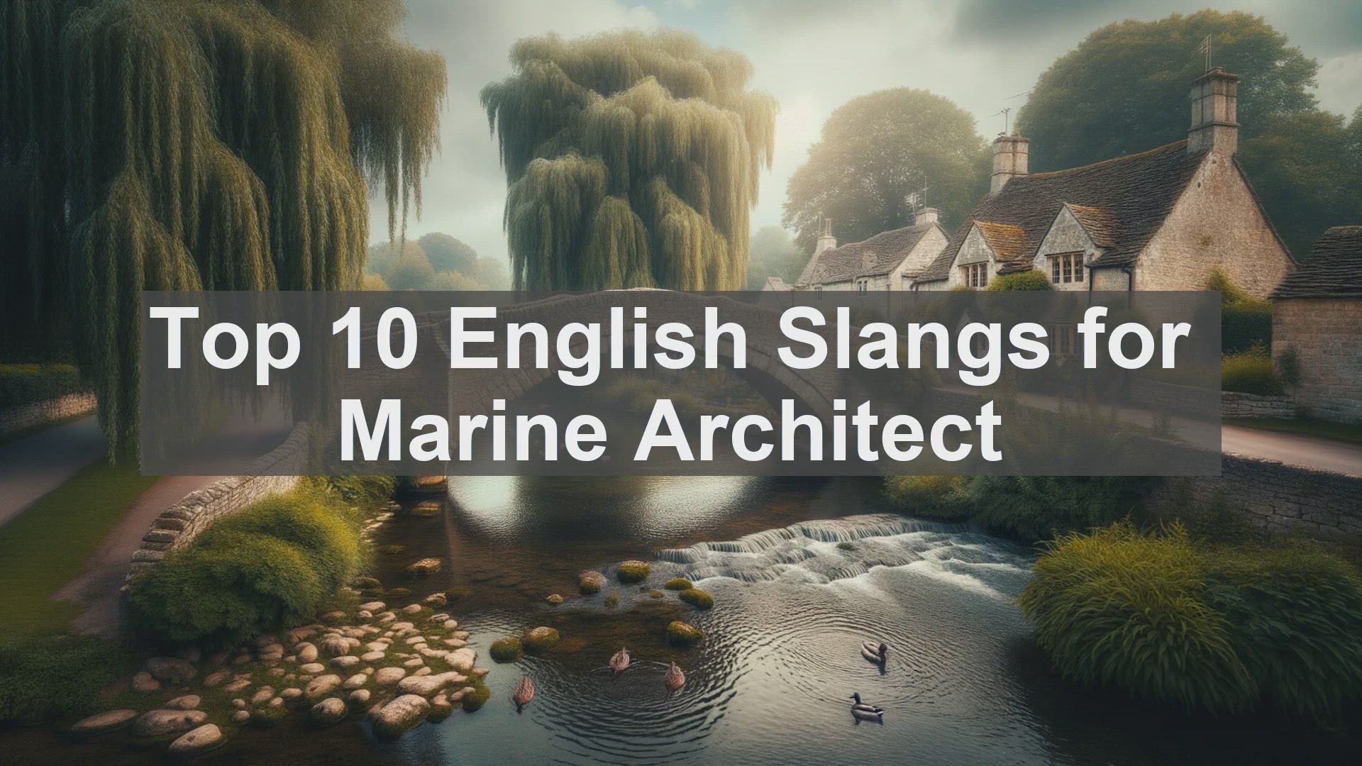 'Video thumbnail for Top 10 English Slangs for Marine Architect'