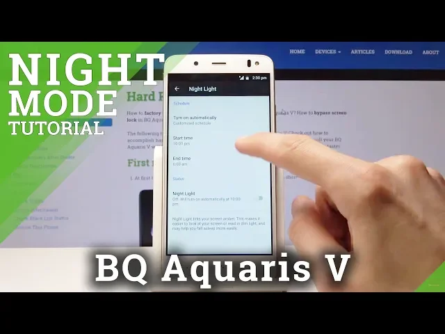 Video thumbnail for How to Enable Night Mode in BQ Aquaris V - Night Mode Settings