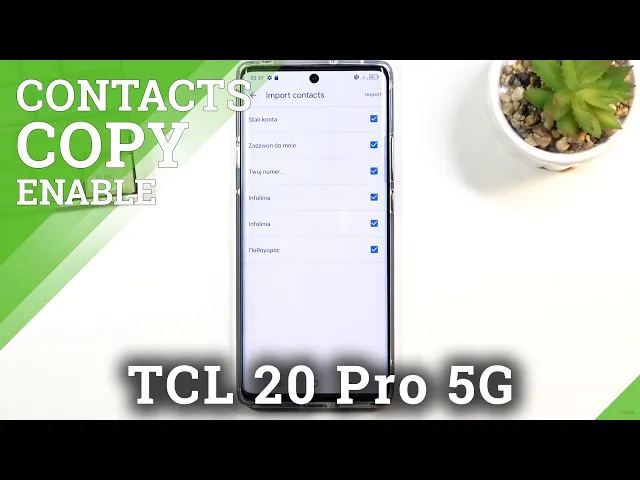Video thumbnail for How to Copy Contacts in TCL 20 Pro- Transfer Numbers