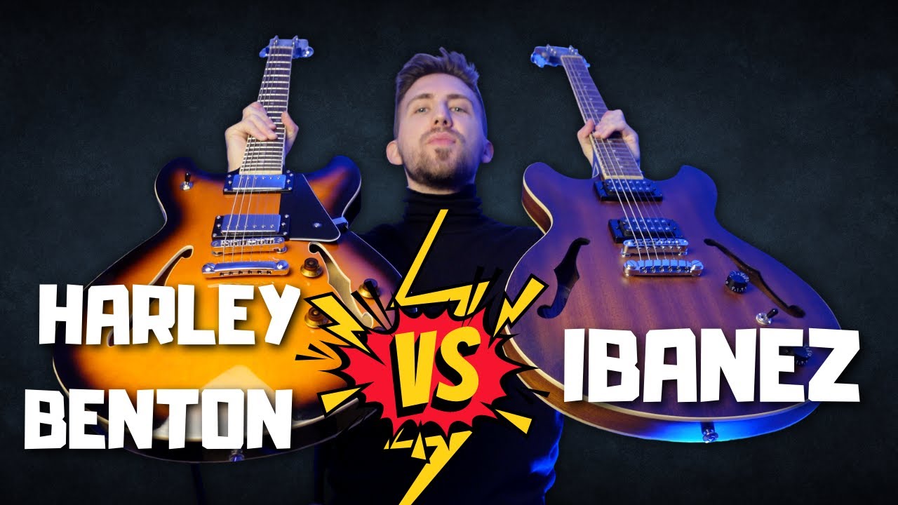 Video thumbnail for CHEAP Gibson ES-335 Alternatives - Ibanez AS-53 vs Harley Benton HB-35 (REVIEW, DEMO)