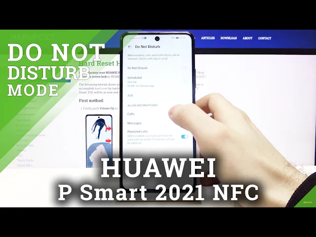 Video thumbnail for How to Enable Do Not Disturb on HUAWEI P Smart 2021 - DND Mode