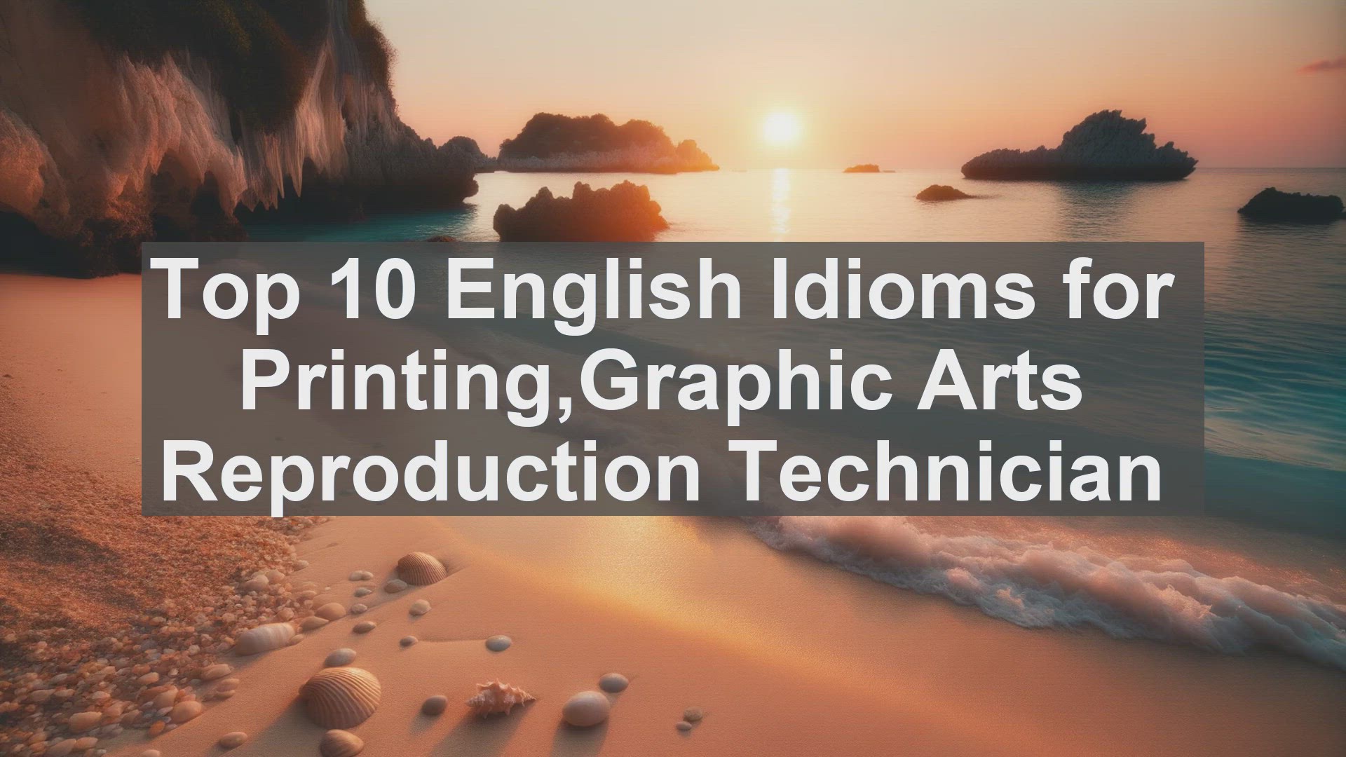 'Video thumbnail for Top 10 English Idioms for PrintingGraphic Arts Reproduction Technician'