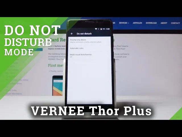 Video thumbnail for How to Enable Do Not Disturb Mode in VERNEE Thor Plus - Mute Sounds