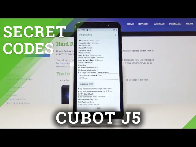 Video thumbnail for Secret Codes CUBOT J5 - Test Menu / Hidden Modes