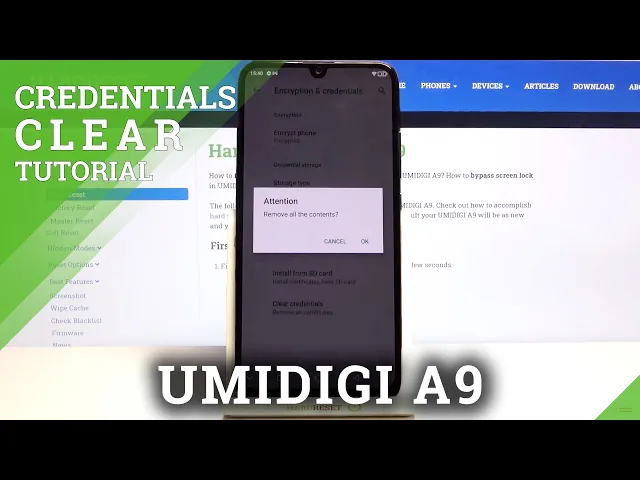 Video thumbnail for How to Clear Credentials in UMIDIGI A9 – Remove Credential Storage