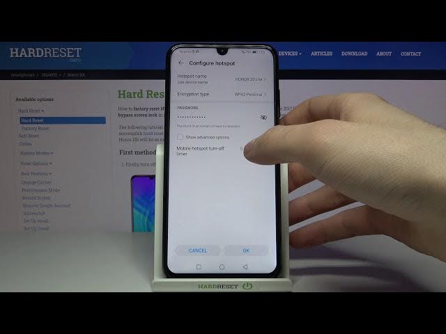 Video thumbnail for How to Enable Portable Hotspot in Honor 20i – Network Access Point