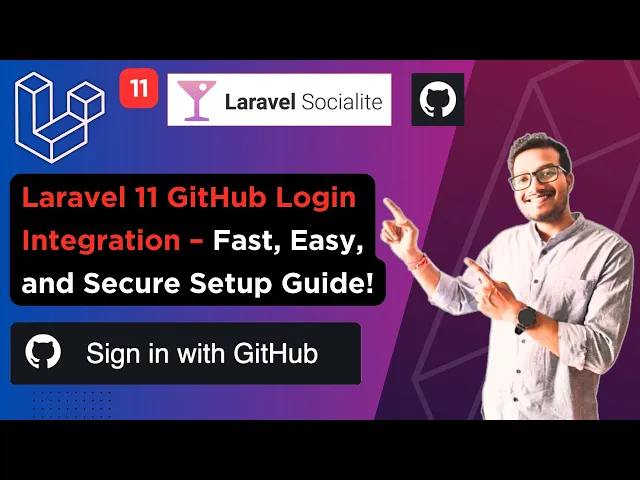 Video thumbnail for Laravel 11 GitHub Login Made Easy with Socialite – Step by Step Integration