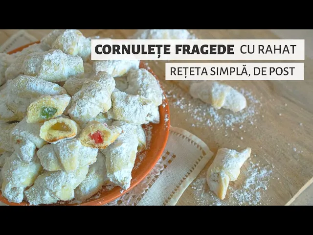 'Video thumbnail for Cum să faci cele mai fragede cornulețe. Rețeta de post, ușoară și ieftină | Bucate Aromate'