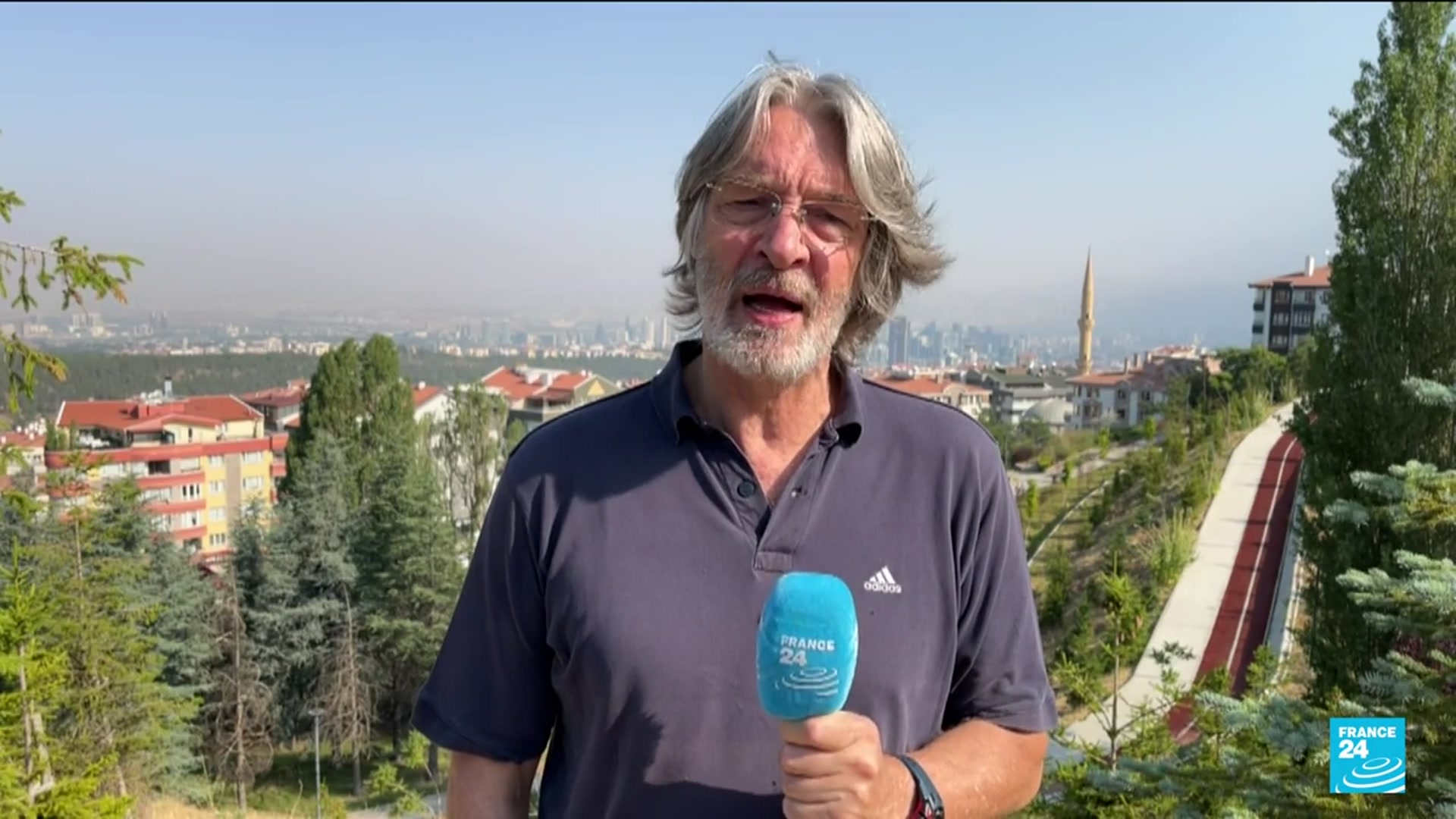 'Video thumbnail for Turkey battles wildfires, arrests suspects as heatwave grips Mediterranean'