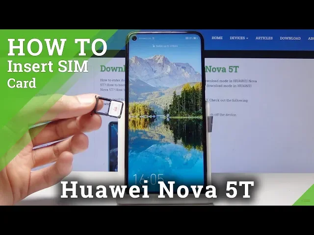 Video thumbnail for How to Insert Nano SIM Card in HUAWEI Nova 5T