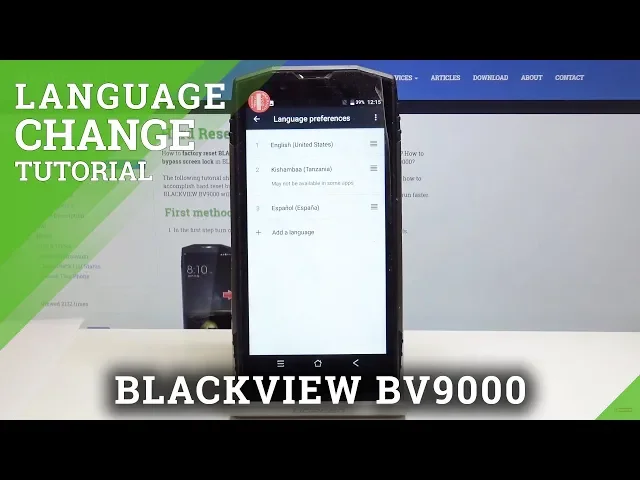 Video thumbnail for How to Change Language in Blackview BV9000 - Default Language