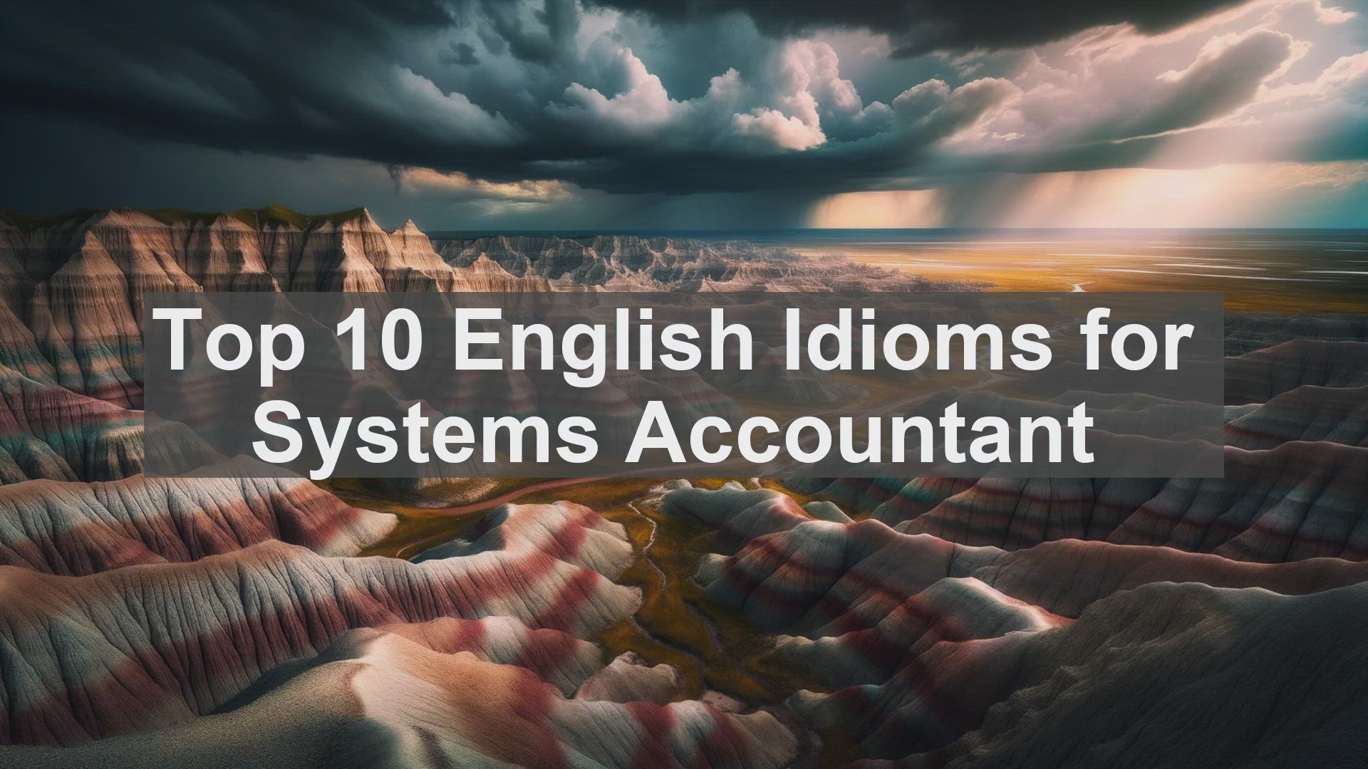'Video thumbnail for Top 10 English Idioms for Systems Accountant'