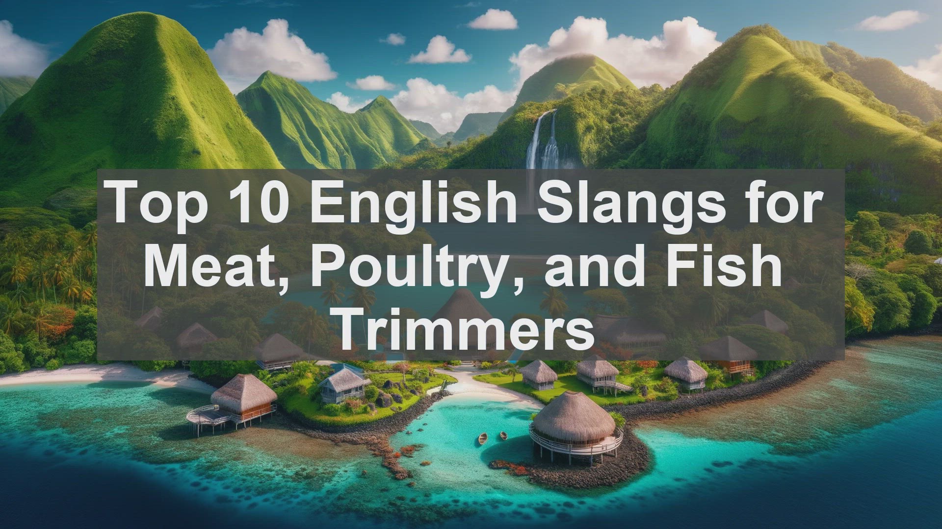 'Video thumbnail for Top 10 English Slangs for Meat Poultry and Fish Trimmers'