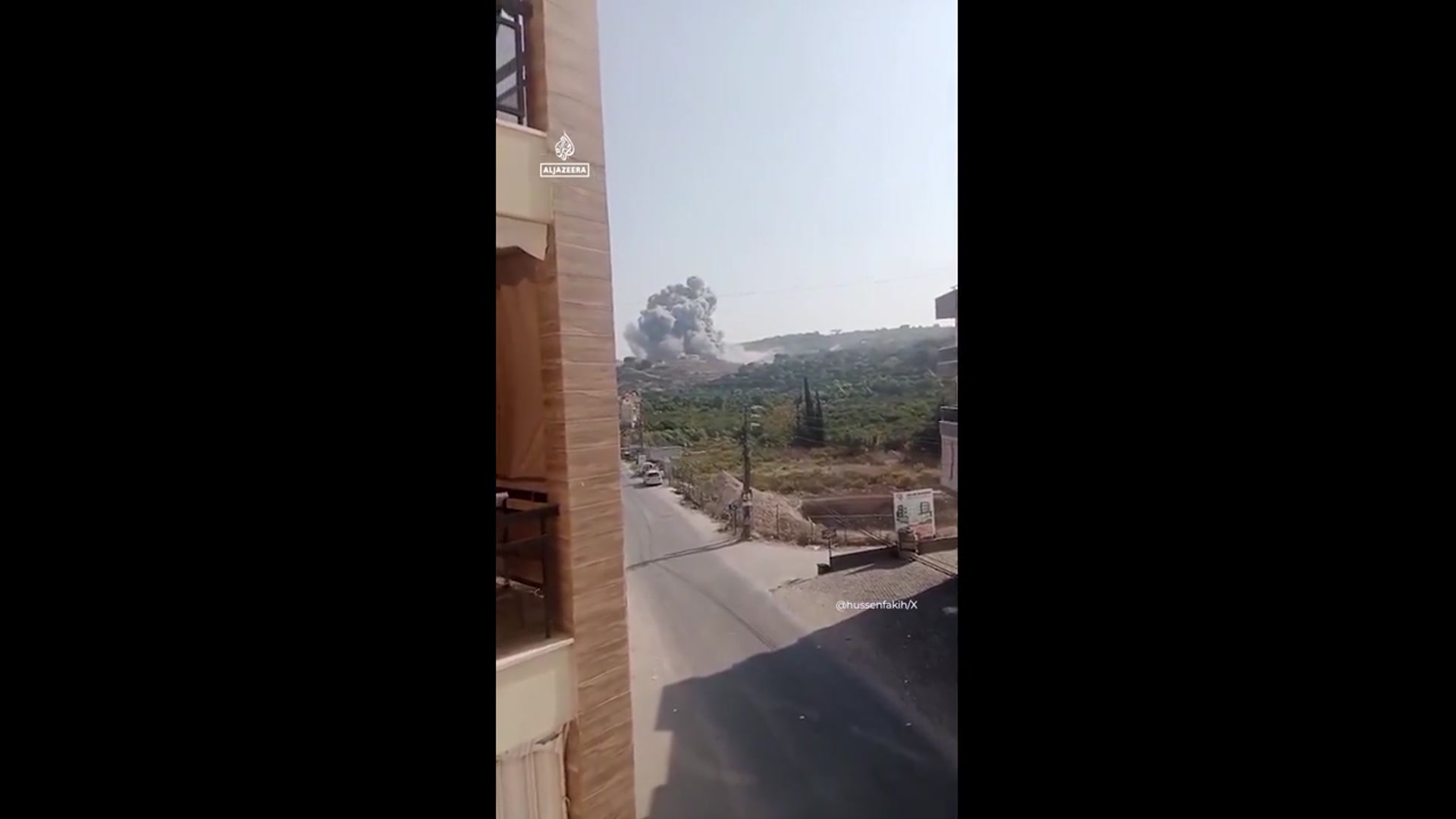 'Video thumbnail for Israeli jets and drones attack southern Lebanon'