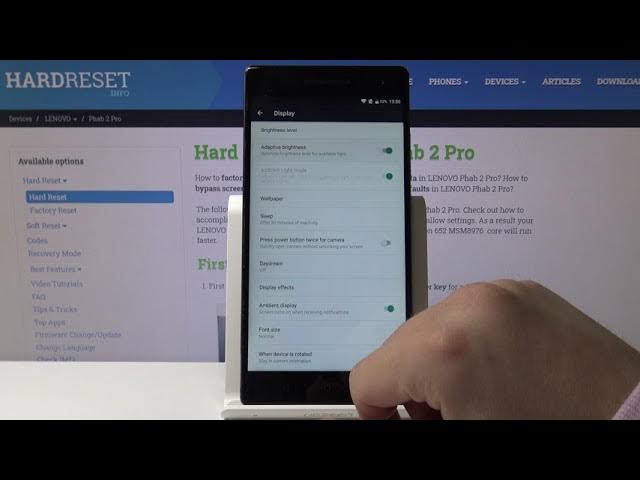 Video thumbnail for Adaptive Brightness - LENOVO Phab 2 Pro & Display Brightness Changing