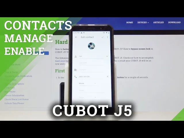 Video thumbnail for How to Add Photo to Contact in CUBOT J5 - Personalize Contact