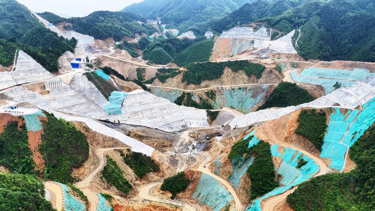 Video thumbnail for China: Laibin Pumped Storage Power Station Construction.