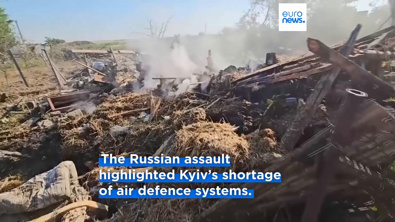 Video thumbnail for At least six killed as Russia launches overnight missile and drone attack on Ukraine