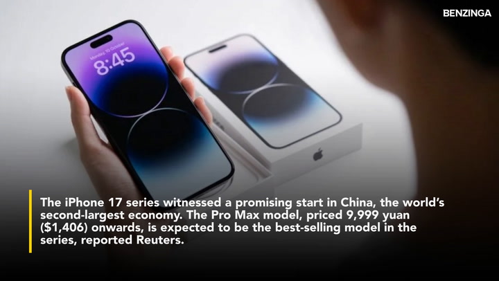 'Video thumbnail for Apple's IPhone 17 Series Sees Strong Start In China, India—Pro Max Model Leads The Pack'