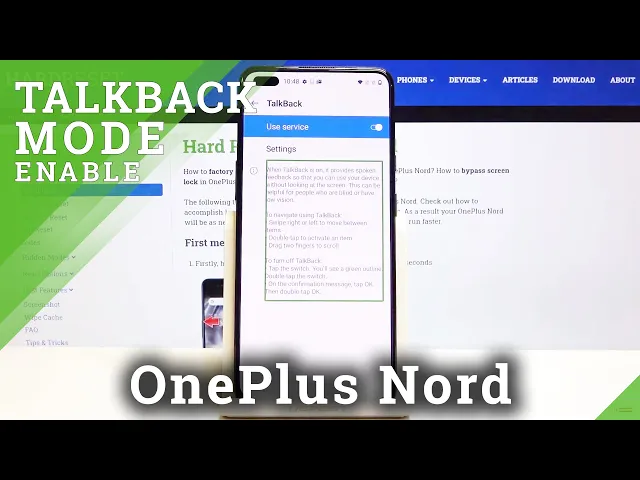 Video thumbnail for How to Activate TalkBack on OnePlus Nord – Use TalkBack
