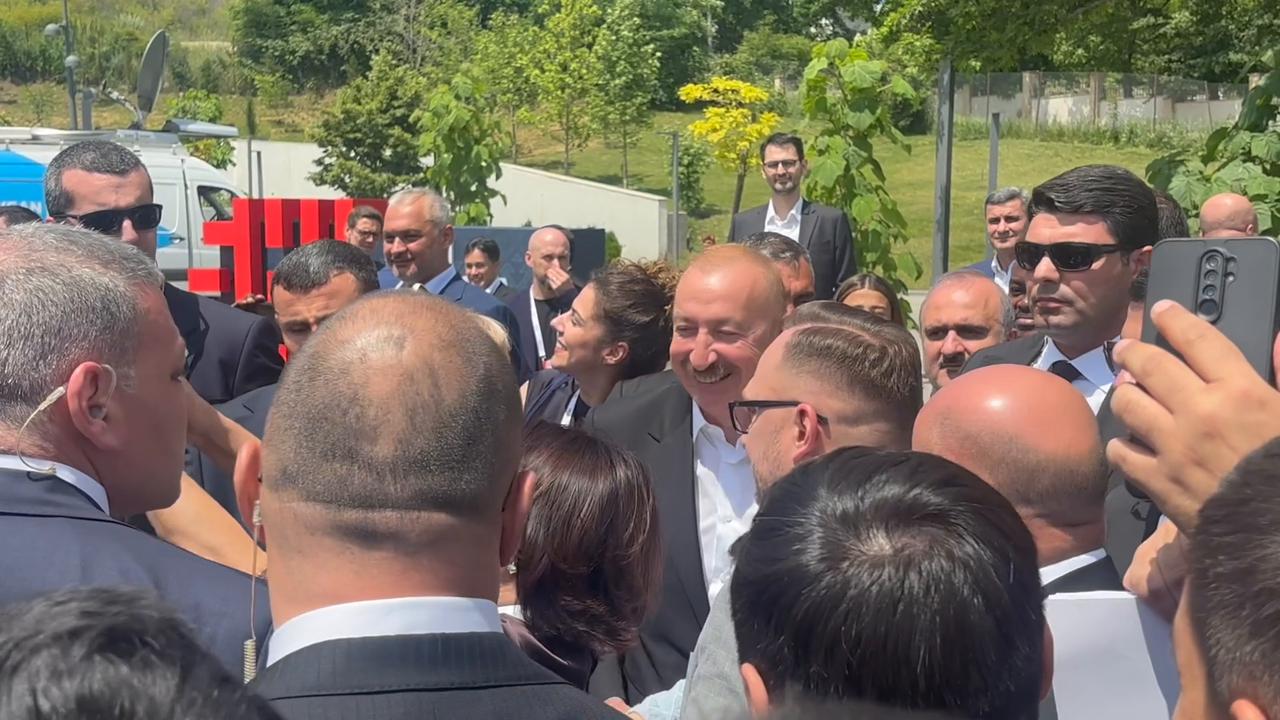 Video thumbnail for Azerbaijan: Azerbaijani President Ilham Aliyev attends the opening of the 4th Shusha Global Media Forum.