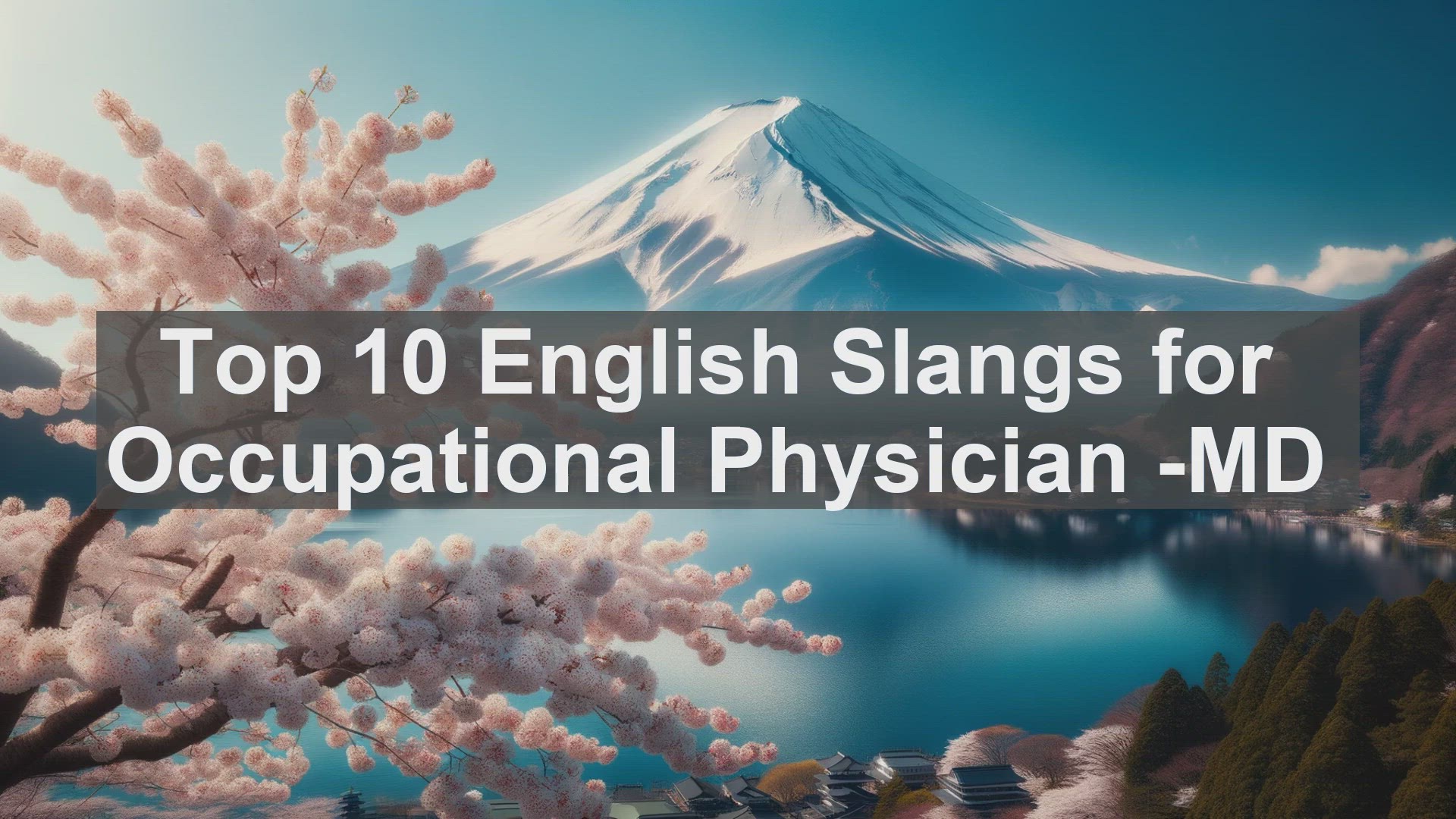 'Video thumbnail for Top 10 English Slangs for Occupational Physician MD'