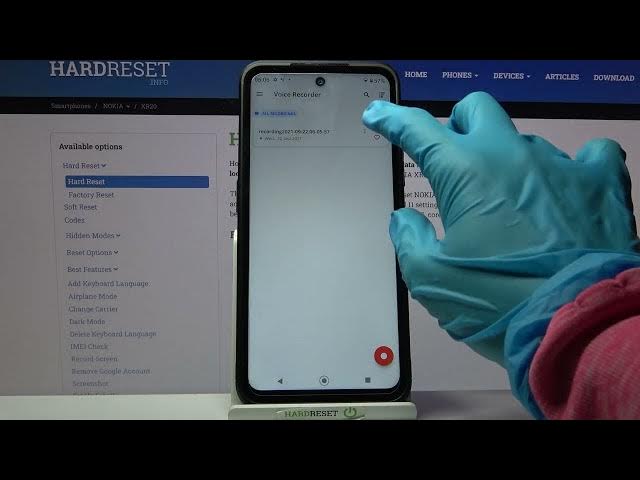 Video thumbnail for How to Record Sounds in NOKIA XR20 - Voice Recorder in NOKIA XR20