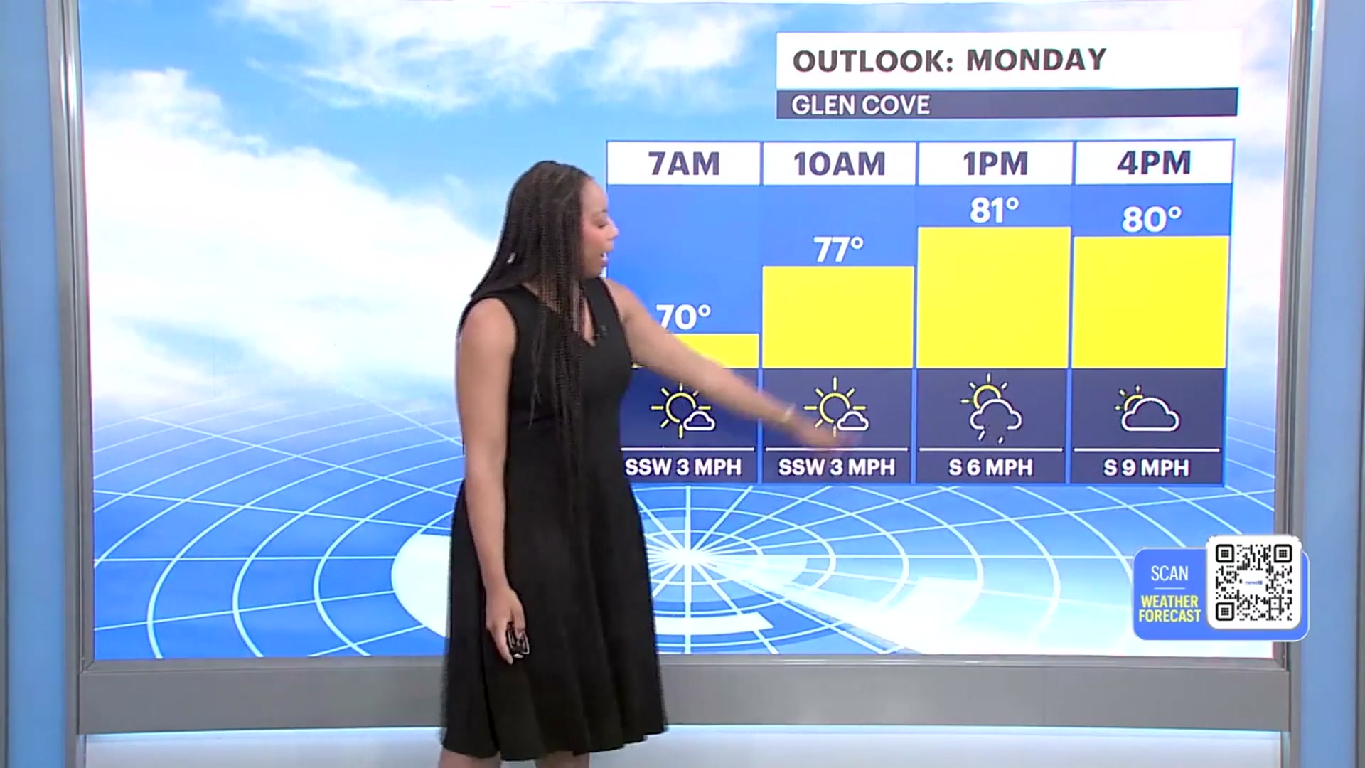 Video thumbnail for Mostly dry start on Monday across Long Island before late-day scattered showers