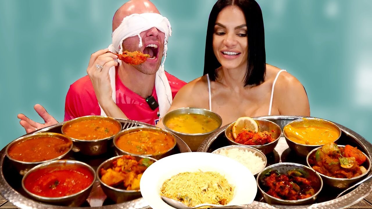 Video thumbnail for Blindfolded INDIAN FOOD CHALLENGE! Can I Name Them ALL?