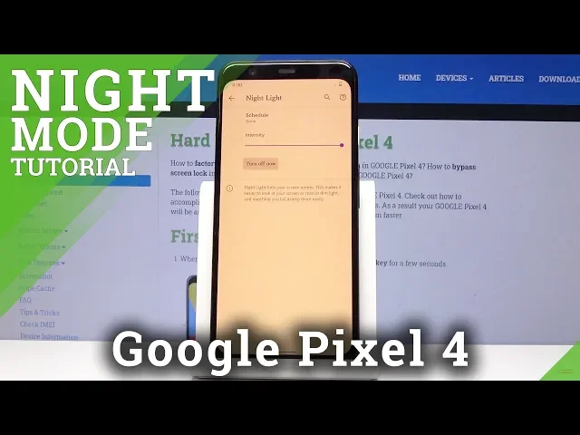 Video thumbnail for How to Turn On the Night Mode on Google Pixel 4 - Enable Night Light